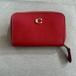 Coach zip around card holder